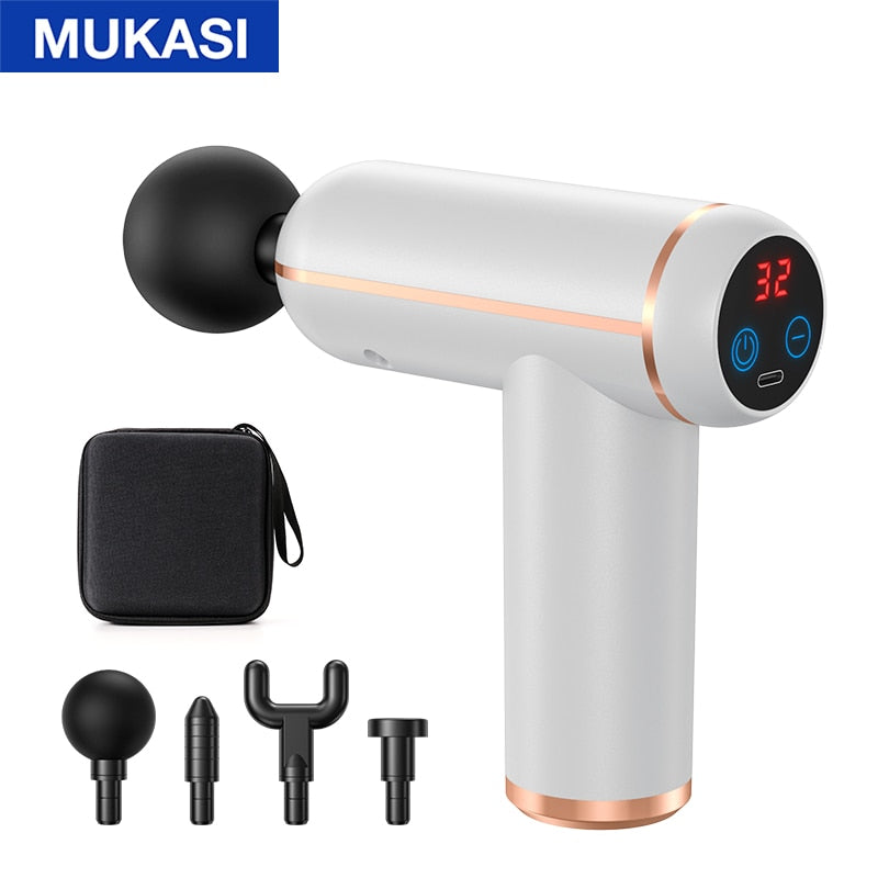 Portable Percussion Pistol Massager For Body Neck Deep Tissue Muscle