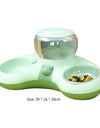Automatic Dog/Cat Food Bowl Feeder With Water Fountain