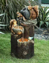 Duck/Squirrel Solar Power Resin Patio With Led Light