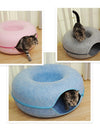 Donut Bed with Zipper Cat House