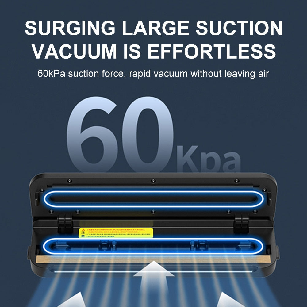 Vacuum Sealer Machine 60KPA suction with 10 Food Vacuum Preservation Bag