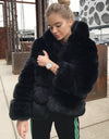 High Quality Warm Thick Hooded Fur Winter Coat