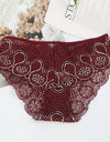 Low-Waist Female Embroidery Underwear