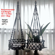 Load image into Gallery viewer, Big 40x120cm Cat Hammock Window Macramé Pet Bed
