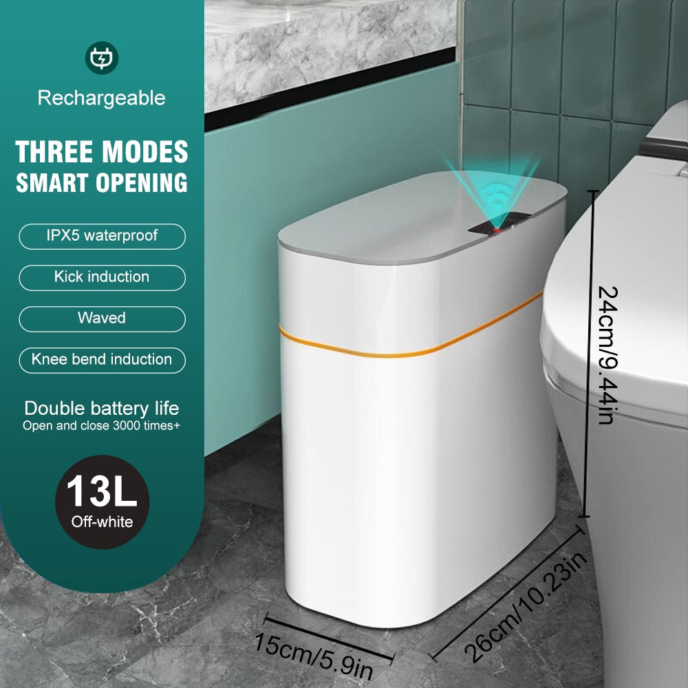 Intelligent Trash Can With Automatic Sensor
