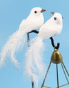 2PC White Simulation Dove Imitation Bird