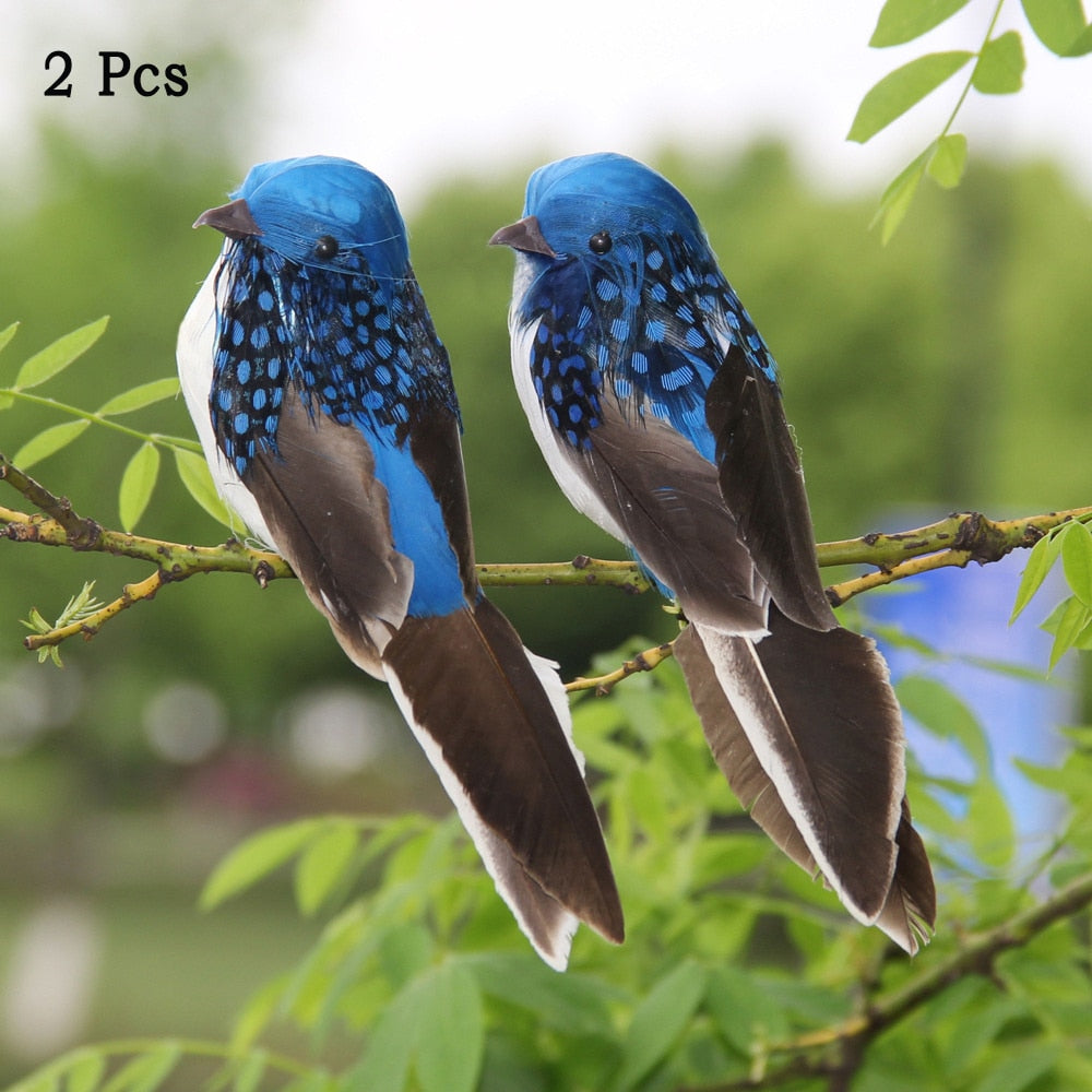 25cm Handmade Simulation Parrot Lawn Figurine