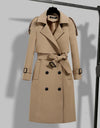 Brand New Long Double Breasted Women's Trench Coat