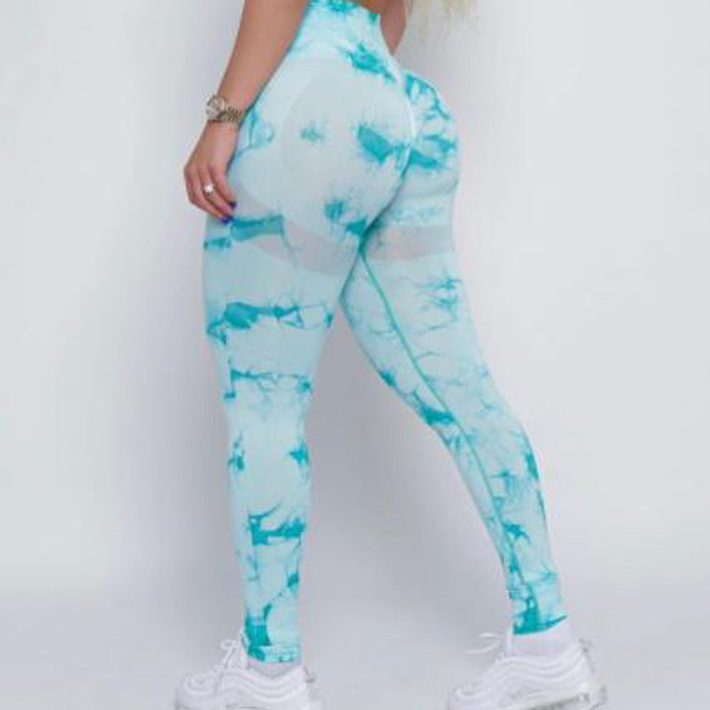 Lightning Marble Scrunch Butt Leggings
