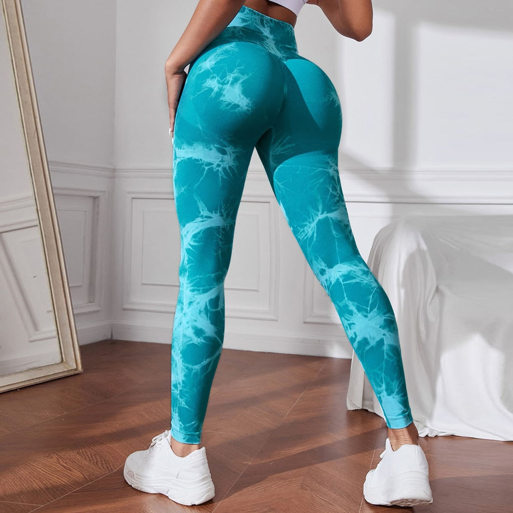 Lightning Marble Scrunch Butt Leggings