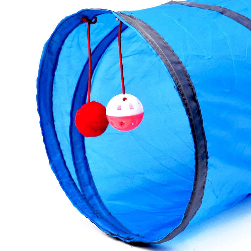 Cat Tunnel Play Tubes With  Collapsible Balls