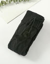 1Pair Braided Bowknot Knee High Long Sock Stockings
