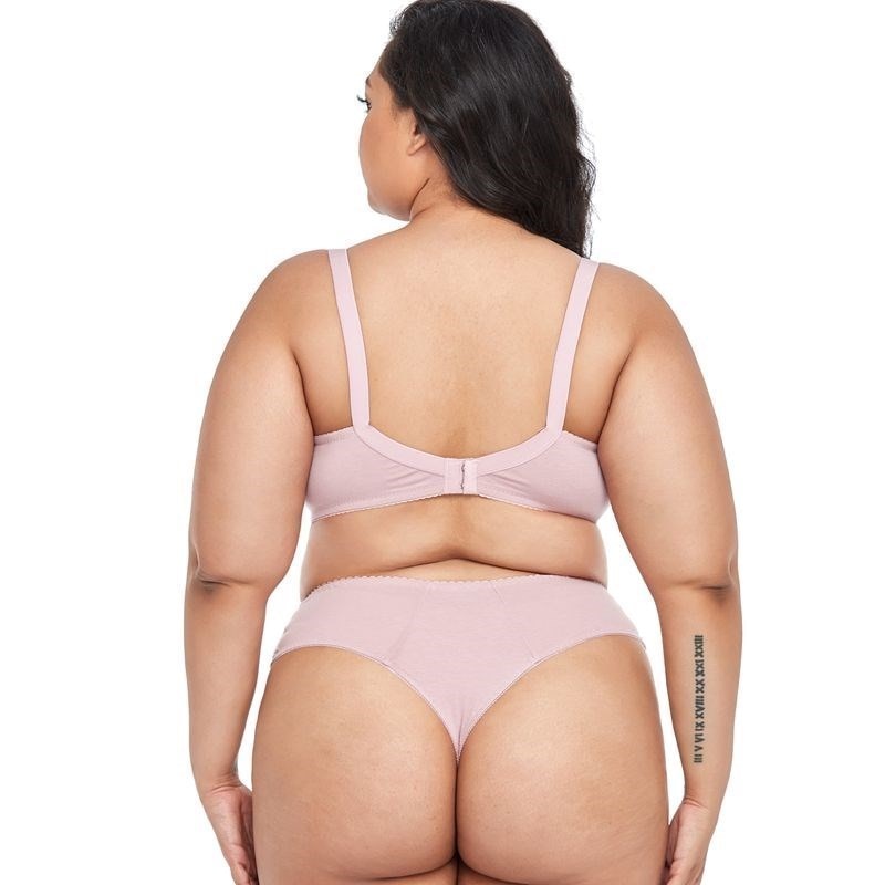 Plus size Sexy Lace thong And Bra set