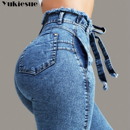 High Quality High Waist Denim  Jeans