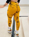 Lightning Marble Scrunch Butt Leggings