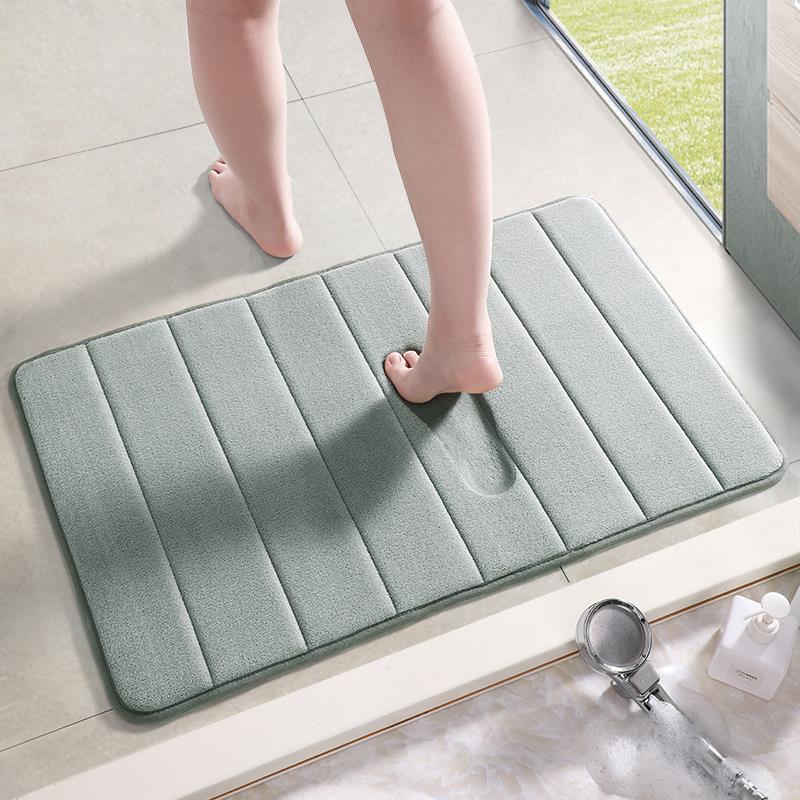 Velvet Solid Color Non-slip Bath Mat
