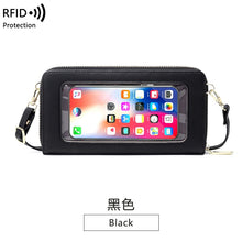 Load image into Gallery viewer, Mini Shoulder Bag Touch Screen Mobile Phone Transparent Bag
