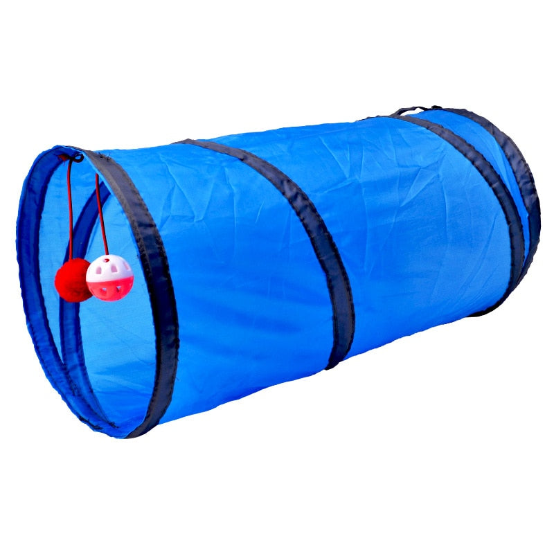 Cat Tunnel Play Tubes With  Collapsible Balls