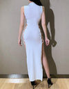 Silky Spaghetti Strap Long Dress