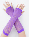 Fishnet Fingerless Long Gloves