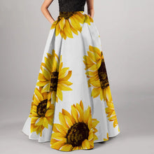 Load image into Gallery viewer, High Waist Bohemian Floral Print Maxi Skirts
