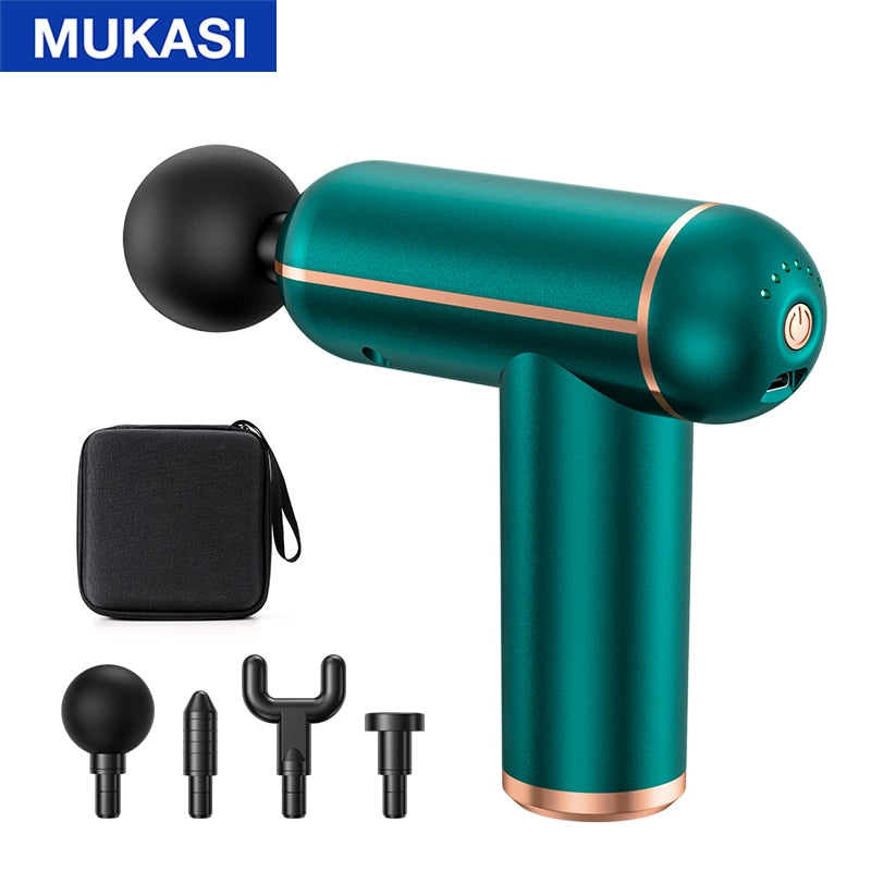 Portable Percussion Pistol Massager For Body Neck Deep Tissue Muscle