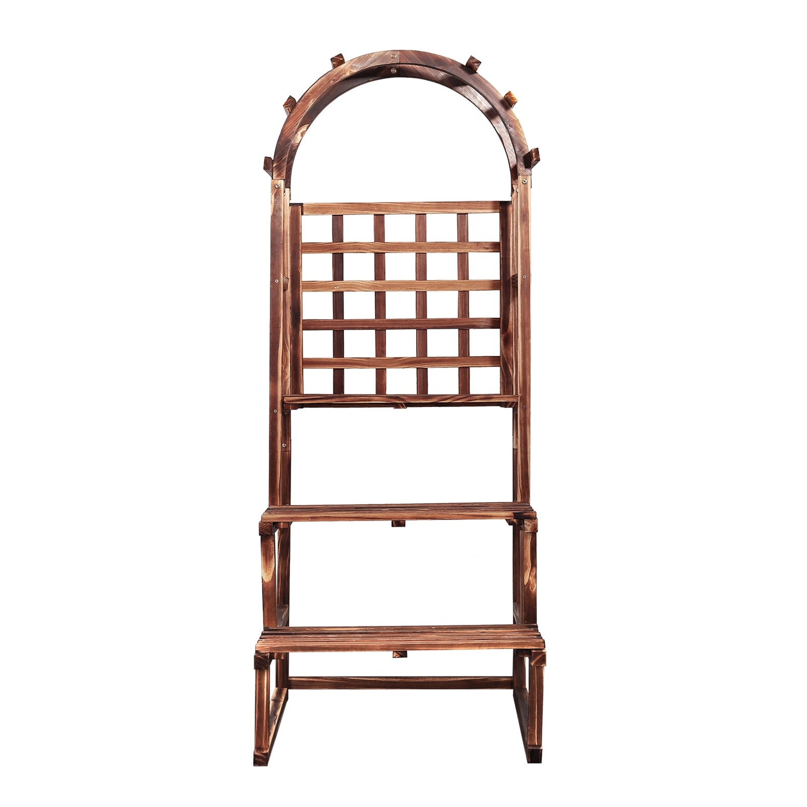 Indoor/Outdoor 3 Tier Wood Plant Stand