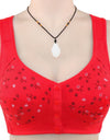Breathable Wireless Push Up Full Sports Bra