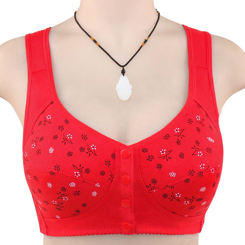 Breathable Wireless Push Up Full Sports Bra