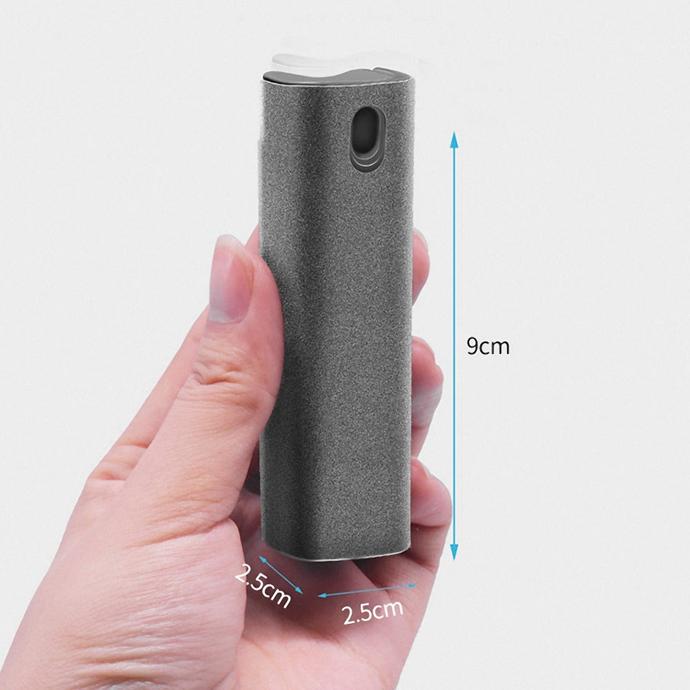 2 In 1 Phone Screen Cleaner Spray  And Dust Removal Microfiber Cloth Set