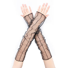 将图片加载到图库查看器，Fishnet Fingerless Long Gloves
