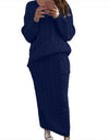Warm Knitted 2 Piece Pullover Sweater Set