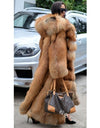 Warm Thick Long Faux Fur Coat With Hood