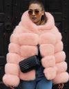 High Quality Warm Thick Hooded Fur Winter Coat