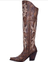 Chunky High Heel Cowgirl Boots