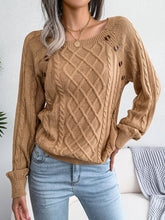 Load image into Gallery viewer, Knitted Acrylic Loose Long Sleeve Sweater
