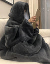 Wearable Warm TV Blanket with Sleeves