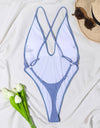 Backless One Piece Thongs Swimsuit Bikini