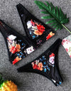 Two-piece Floral Print Bikini Set XS-8XL