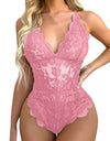 Sexy One Piece Lace Embroidery Bodysuit Small To Plus Size