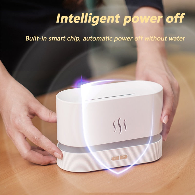180ML USB Essential Oil Diffuser Simulation Flame