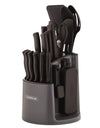 Classic 30-piece Rotating Cutlery Knife Set with Block