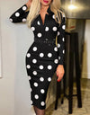 Casual Elegant Fashion Print Work Dress