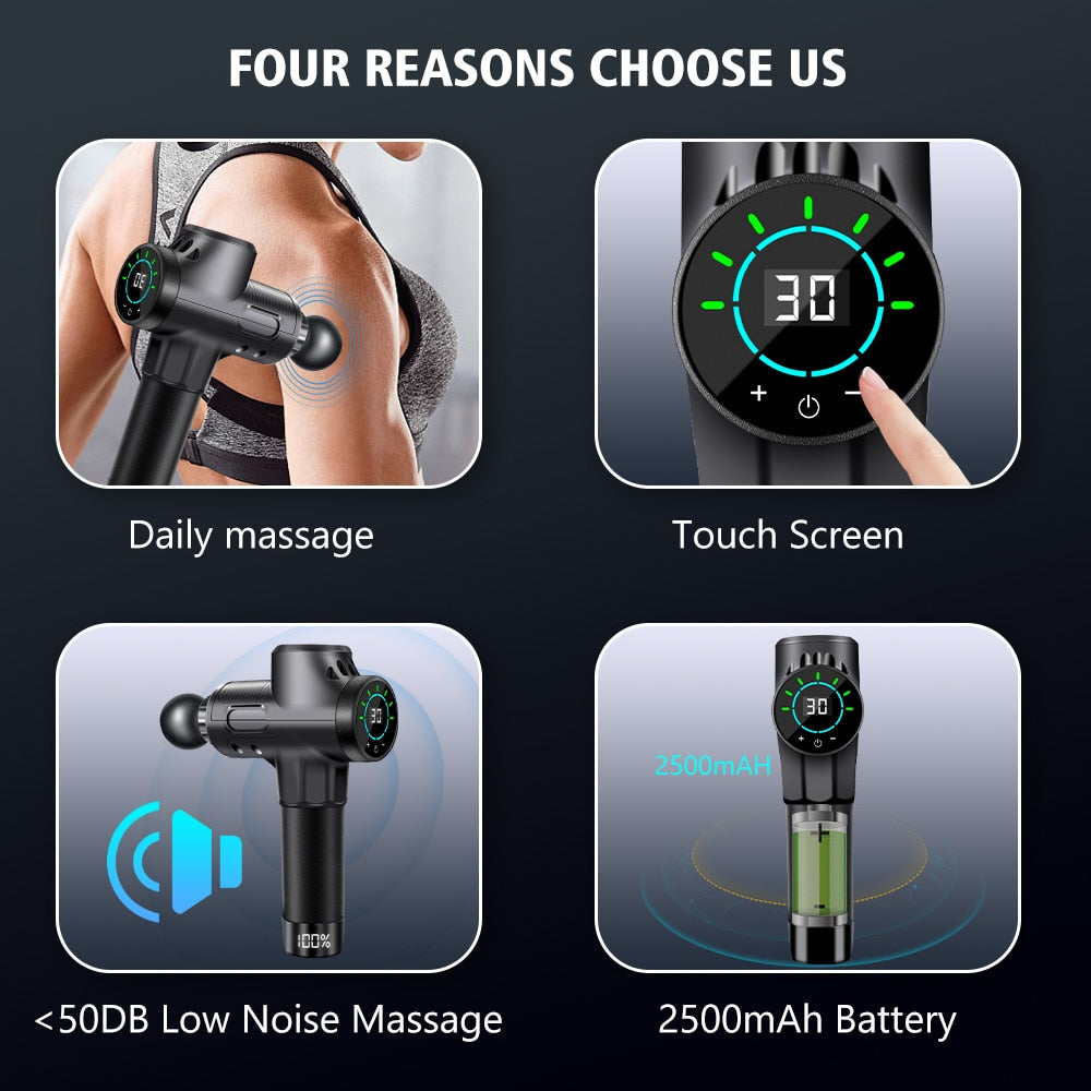 Pain Relief Electric Massage Gun S3 S4 30 Gear