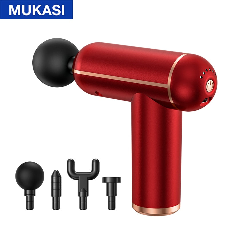 Portable Percussion Pistol Massager For Body Neck Deep Tissue Muscle