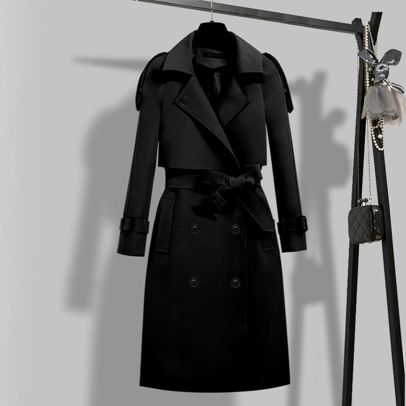 Brand New Long Double Breasted Women's Trench Coat