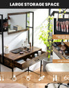 Industrial Vanity Table with 3-Height Adjustable Mirror/Dressing Makeup Table And Drawer