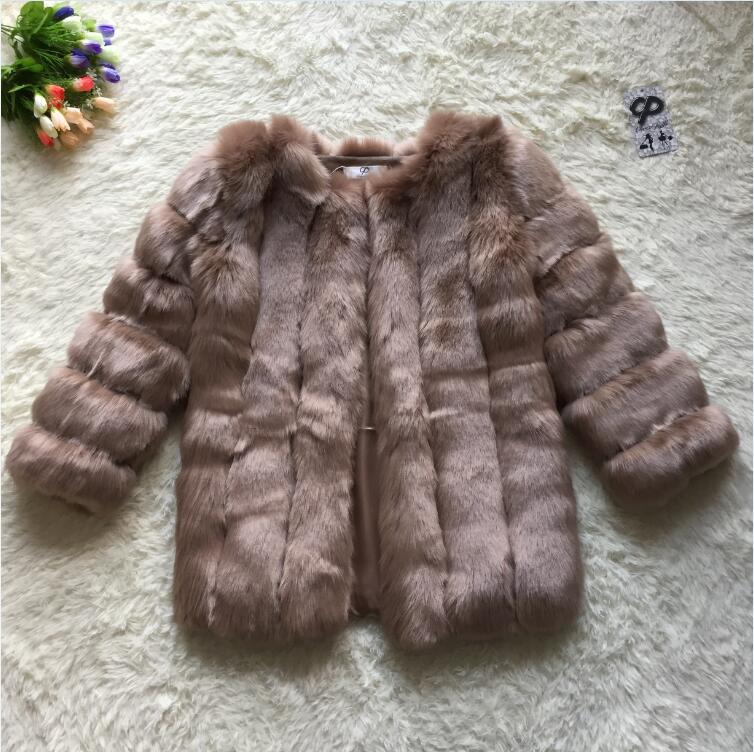 Faux Fur Winter  Elegant Thick Overcoat