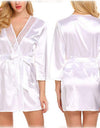 Soft Silk Lace Dressing Gown