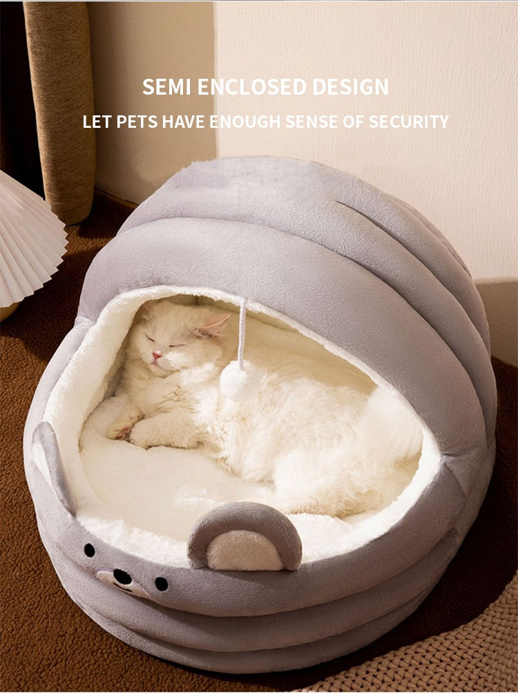 LARGE Indoor Warm Winter Cushion Bed/Cave for Cats